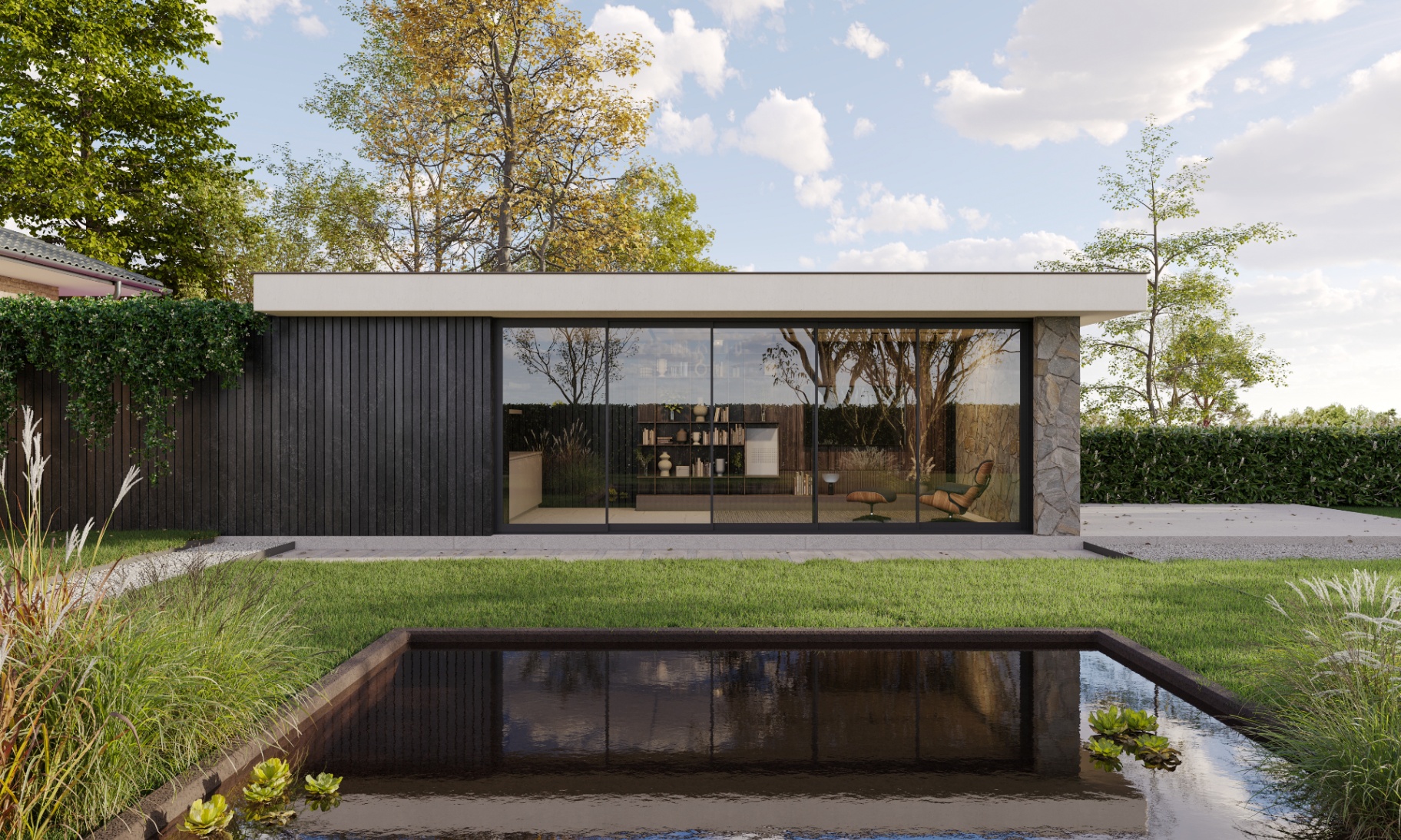 Contemporary glass sliding doors for modern homes